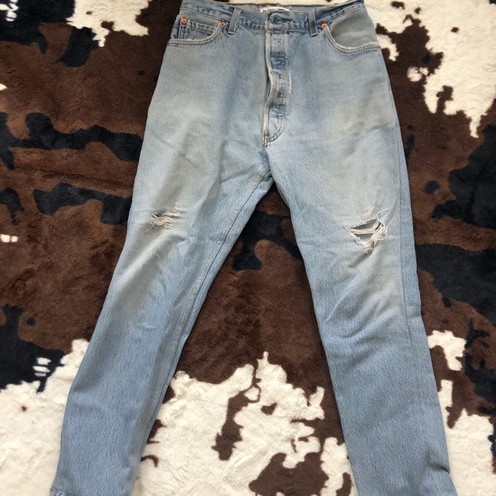 Redone jeans- high rise ankle crop